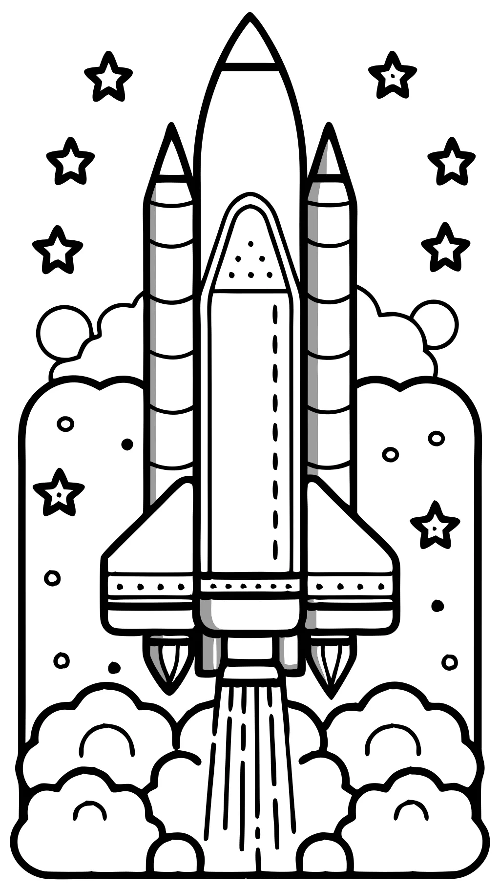 coloriage navette spatiale